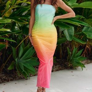 Runaway sunset midi Malibu dress